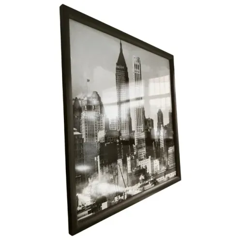 Quadro Nova York PB Moldura Preta
