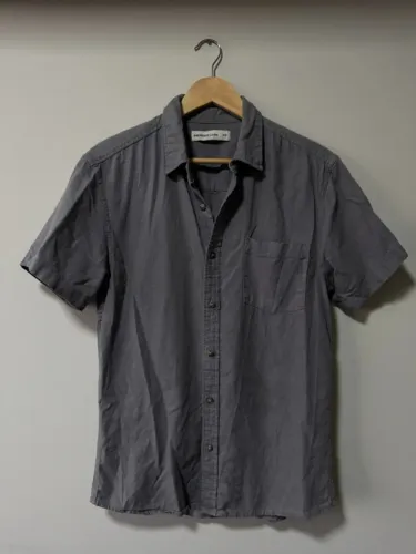 Camisa de linho Hering Cinza - Tamanho P