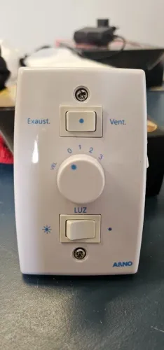 Controle Parede Ventilador Teto Arno 22 Volts Vx30 Aero