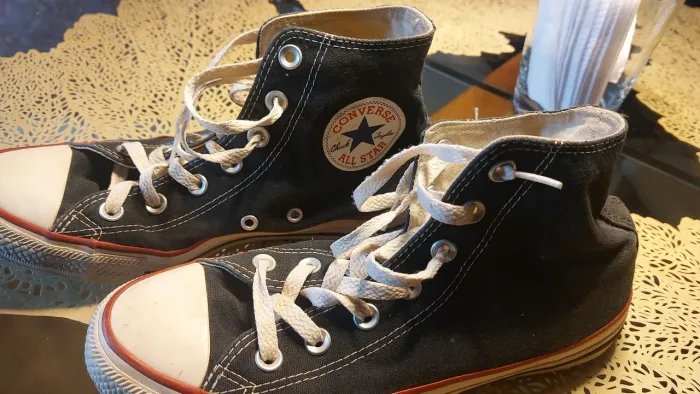 Tenis All Star cano longo preto 37