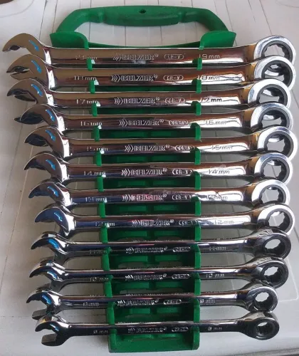 Jogo de Chaves Combinada Belzer Speedy com Catraca 12 pçs - 8 a 19 mm