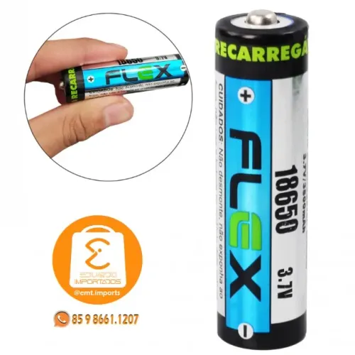 Bateria 18650 Lítio Recarregável 3.7V 3800mAh