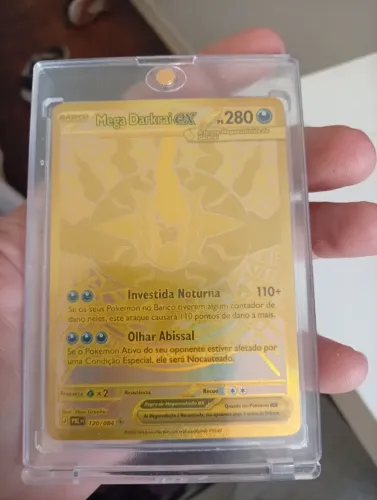 MEGA DARKRAI EX Dourado (#120/084) Carta pokemon coleção 2026 de escuridão absoluta