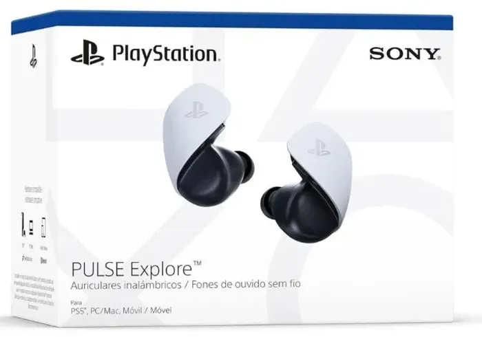 PULSE ExploreTM Branco PlayStation Novo - Fone Sem Fio