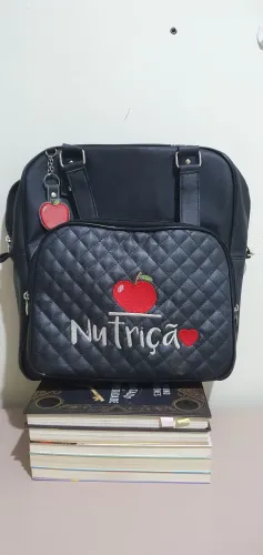 bolsa de nutrição preta impermeável