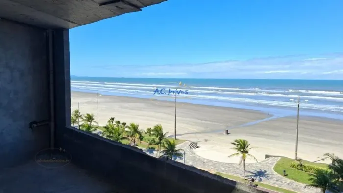 Prédio Frente Mar Apto 02 dorms, Lazer c/ 100 mil de Ent. Direto