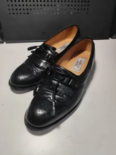 Sapato Samello Kiltie Tassel Loafer Preto Luxo - Original