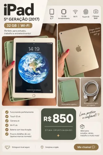 iPad 5 geração 32 GB Wi-Fi