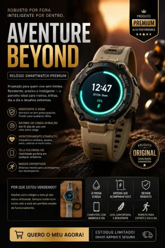 ? AMAZFIT T-REX PRO - SMARTWATCH PREMIUM | GPS | PADRÃO MILITAR | EXCELENTE ESTADO