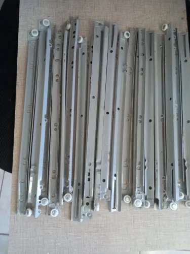  Kit com 12 pares  Trilho para gaveta  35 cm 