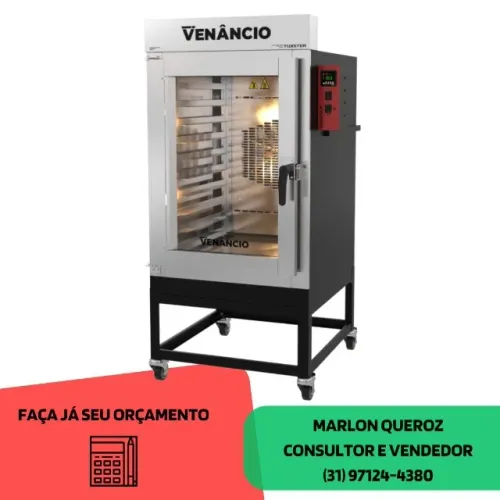 Forno Turbo 10 Esteiras a Gás Venâncio Novo
