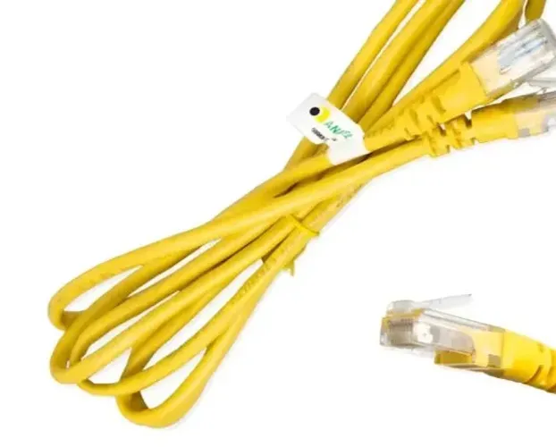 Cabo de rede extensão Rj-45 Cat5e 1,50m amarela