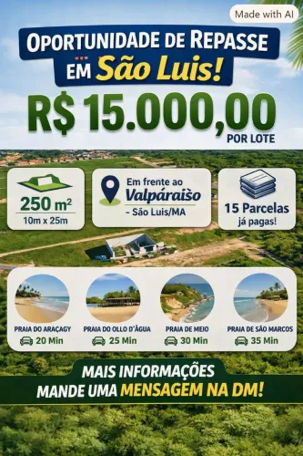 Repasso Lotes de terreno enfrente o Val Paraíso