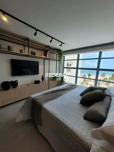 Apartamento à venda com 32m² e 1 suíte no melhor trecho da Av. Boa Viagem - Pina