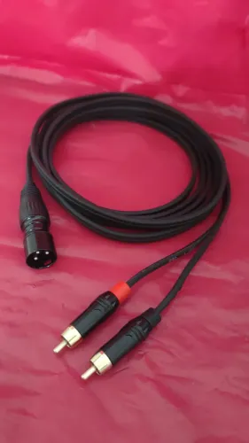 Cabo de áudio RCA para XLR macho 3M Santo Ângelo
