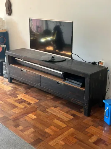 Rack Tok Stok 2 gavetas preto