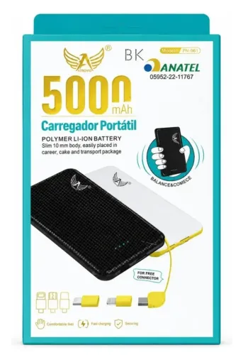 Carregador Portátil - Power Bank 5.000 mAh