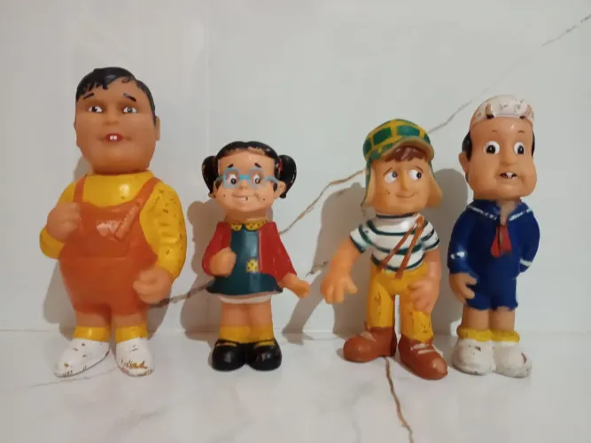 Antigos Bonecos Kiko , Chaves , Nhonho e Chiquinha 
