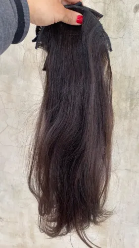 Cabelo humano liso 60cm