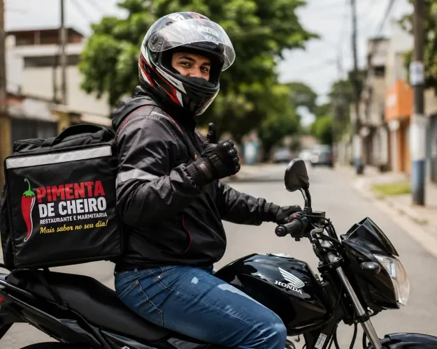Motoqueiro entregador