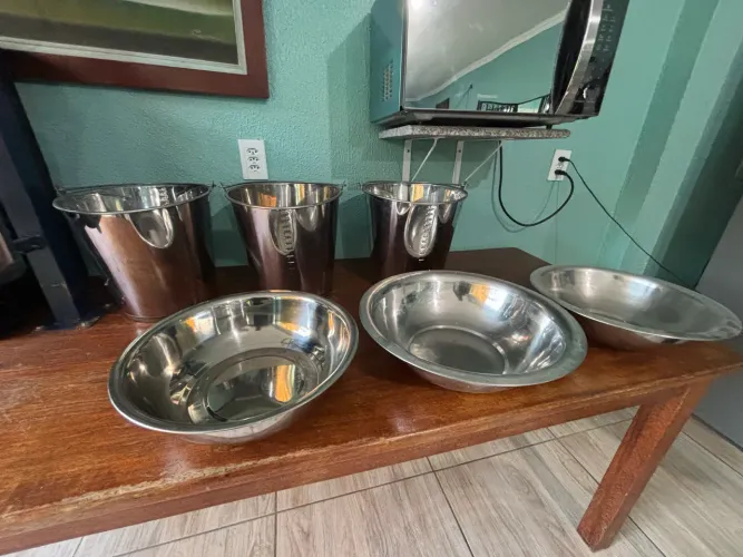 TOP TOP TOP! Baldes e Bacias de INOX!