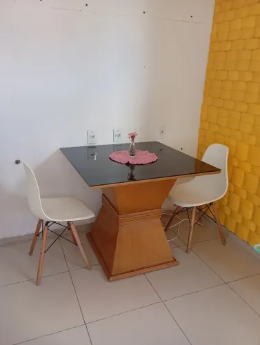 Mesa Mdf tampo de vidro