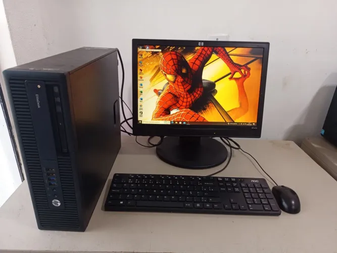 Computador HP elitedesk A8 8GB RAM monitor completo 