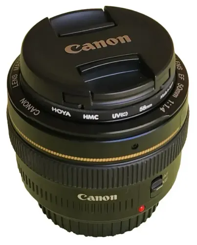 Lente Canon Ef 50mm F/1.4 Usm Fixa, Para Câmeras Canon (Usado)