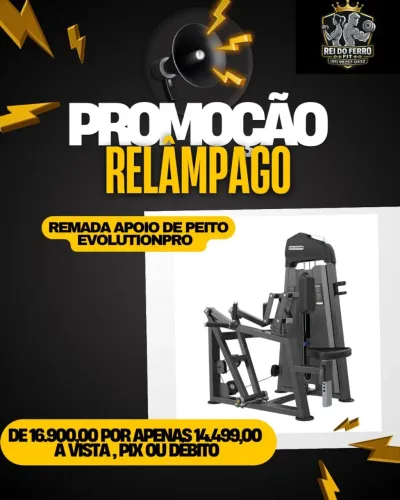 Remada apoio de peito