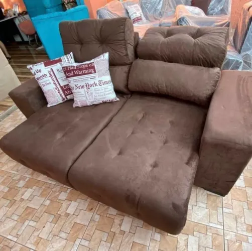 SOFA RETRATIL RECLINÁVEL 2MT FRETE GRÁTIS