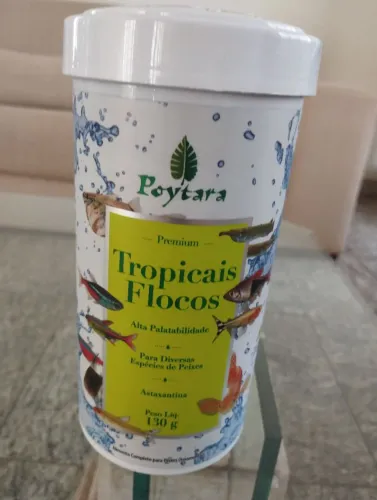 Ração peixes Poytara tropicais flocos