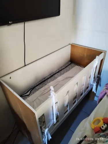 Mini berço com colchão
