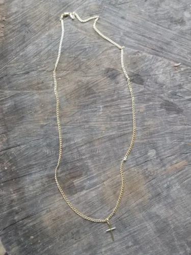 Vendo cordão de prata banhado a ouro