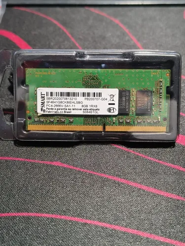 Memória RAM SMART DDR4 8GB NOTEBOOK 2666MHRZ
