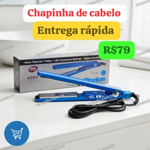 Prancha de cabelo profissional - temperatura que facilita a modelagem do cabelo