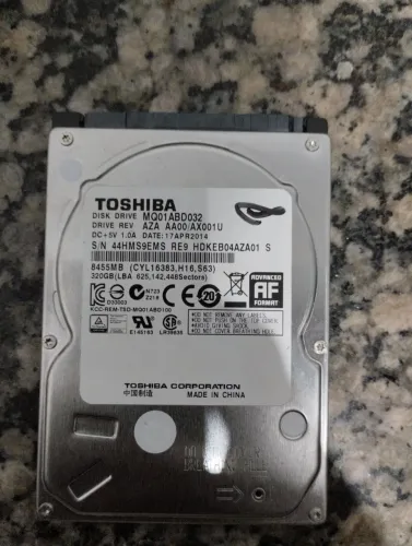 Toshiba MQ01ABD032, HD de notebook 2,5" SATA