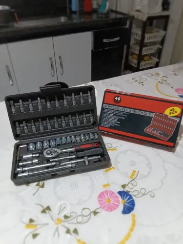 Jogo de chave Catraca 46 peças