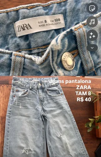 Calça jeans ZARA infantil TAM 8