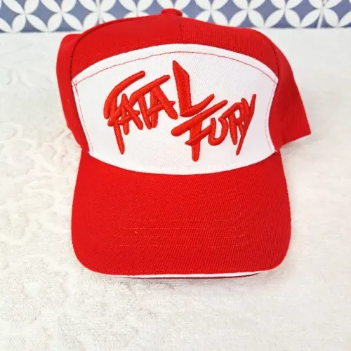 Boné Fatal Fury Terry Bogard - Vermelho. The King of Fighters. Cap gamer