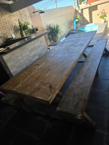 Mesa de madeira 3m 