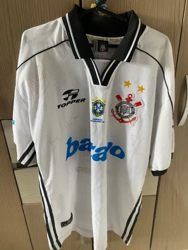 Camisa Corinthians 1999 autografada