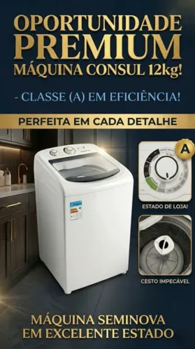 Máquina de Lavar 12kg CONSUL