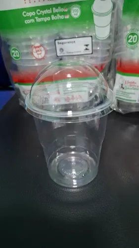 Copo de 200ml tampa bolha 1 pacotes c/20