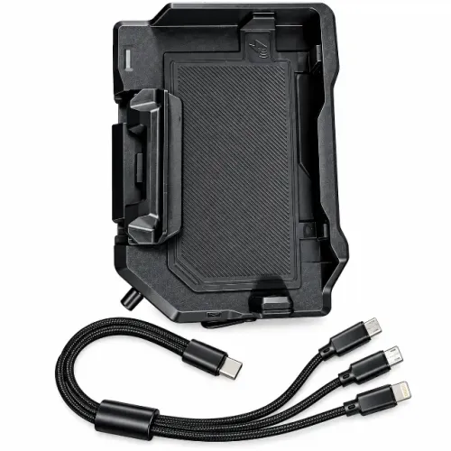 Suporte Celular GPS Moto Com Carregamento Sem Fio 12V