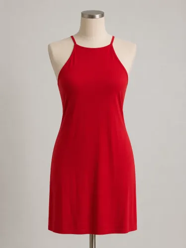 Vestido vermelho alcinha