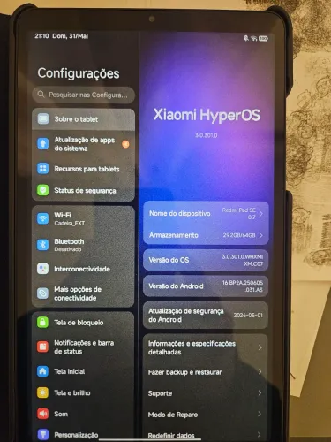 Tablet Xiaomi Redmi Pad SE 8.7 - Praticamente Novo + Capa Protetora