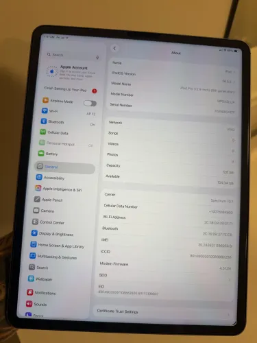 iPad Pro 12.9" 6ª Geração Apple (128GB) - Cinza-Espacial