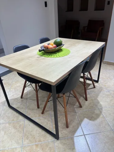 Mesa de jantar, mesa de cozinha mesa industrial