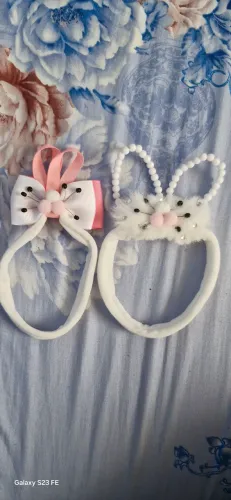 2 tiaras para bebê tema Páscoa (fica em pé,NOVO)