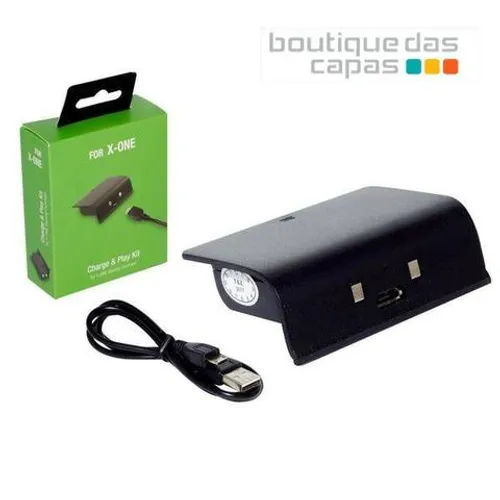 Kit Bateria Recarregável e Cabo USB Para Controle Xbox One 8.800 mha 7&7